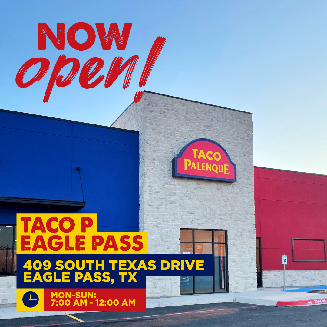 tacopalenque's tweet photo. Hey Eagle Pass! ๐ข We're thrilled to announce that we're now OPEN and ready to serve you! ๐ Swing by and enjoy our delicious #freshmex flavors! ๐ https://t.co/x9RRtti7jJ