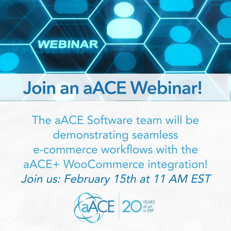 aACEsoft's tweet image. WooCommerce integrates with #aACESoftware for seamless #ecommerce communication between your solutions. Join us Thursday, February 15th, at 11 AM (EST) to see the aACE+ WooCommerce integration in action!

Register now for this session: aacesoft.com/support/webina…

#ERP #smallbusiness