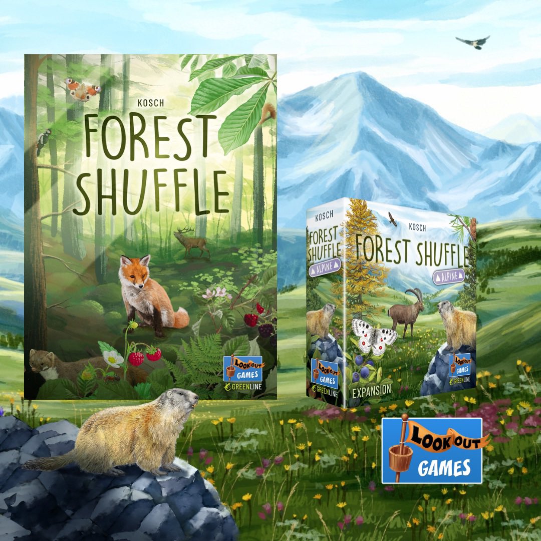 FIRST EXPANSION 
OF FOREST SHUFFLE IS COMING! 
Put on your hiking boots and off we go:
36 brand new cards are #shuffled into the base game for even more diversity in Forest Shuffle, adding even more variety to your gaming tables. Coming later this #Spring.