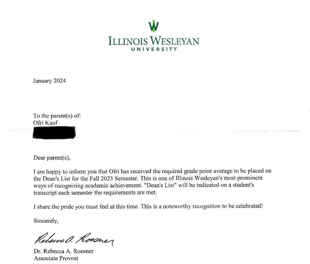 Congrats <a href="/OfriKauf/">Ofri Kauf</a> for making the IWU Dean's List! Keep it up! 🏀📚