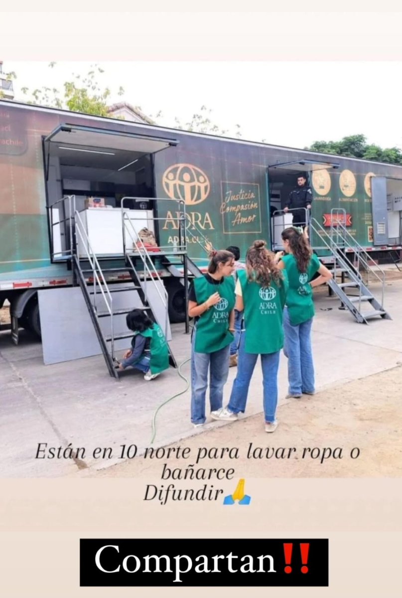 Angelamedinaga2's tweet photo. Favor difundir, en 10 Norte Viña del Mar ,hay un móvil ofreciendo para lavar ropa y se puede Bañarse. https://t.co/1lEIH1wY3z