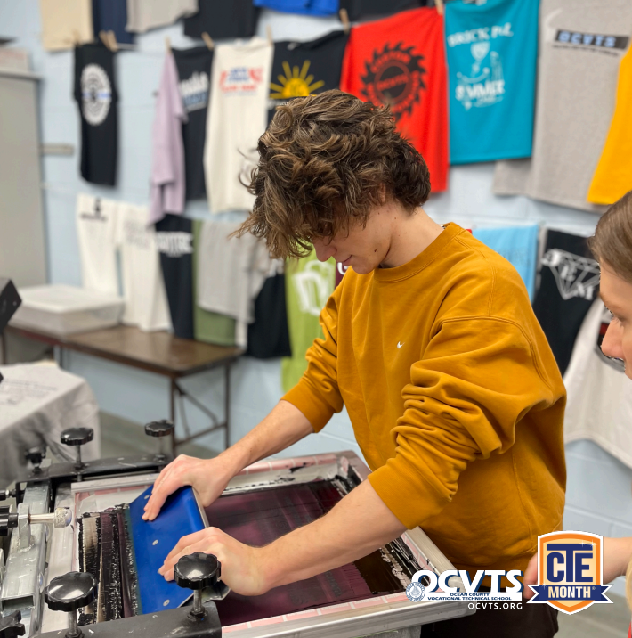 Did you know February is Career &amp; Technical Education month? 👏 Check back all month long to see all of the CTE programs <a href="/OCVTS/">OCVTS</a> has to offer!
Pictured: Design and Visual Communications Digital Reproduction Screen Printing Component #ocvts #cte #ctemonth #vocationaleducation
