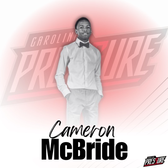 Next up, we have Cameron McBride (<a href="/camxmcbride/">Cam McBride</a>).

Cam is a 2021 Westwood graduate and Carolina Pressure Alumni.

This will be Cam’s first year of coaching with the Carolina Pressure family with goals of being a mentor.

Cam will serve in a player development role with our
