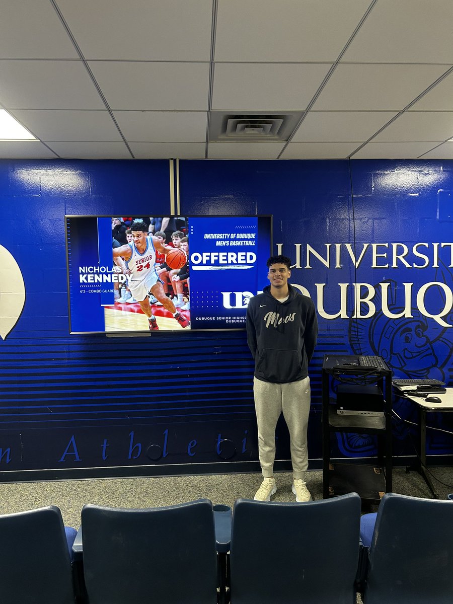 Nicholas Kennedy (@nickkennedyy) on Twitter photo After a great visit with <a href="/udbasketball/">Robbie Sieverding</a> <a href="/Ajbollis24/">Coach AJ Bollis</a> & <a href="/CoachSorenson/">Scott Sorenson</a> I am extremely blessed to have received an offer from the University of Dubuque🙏🏽 After a great visit with <a href="/udbasketball/">Robbie Sieverding</a> <a href="/Ajbollis24/">Coach AJ Bollis</a> & <a href="/CoachSorenson/">Scott Sorenson</a> I am extremely blessed to have received an offer from the University of Dubuque🙏🏽