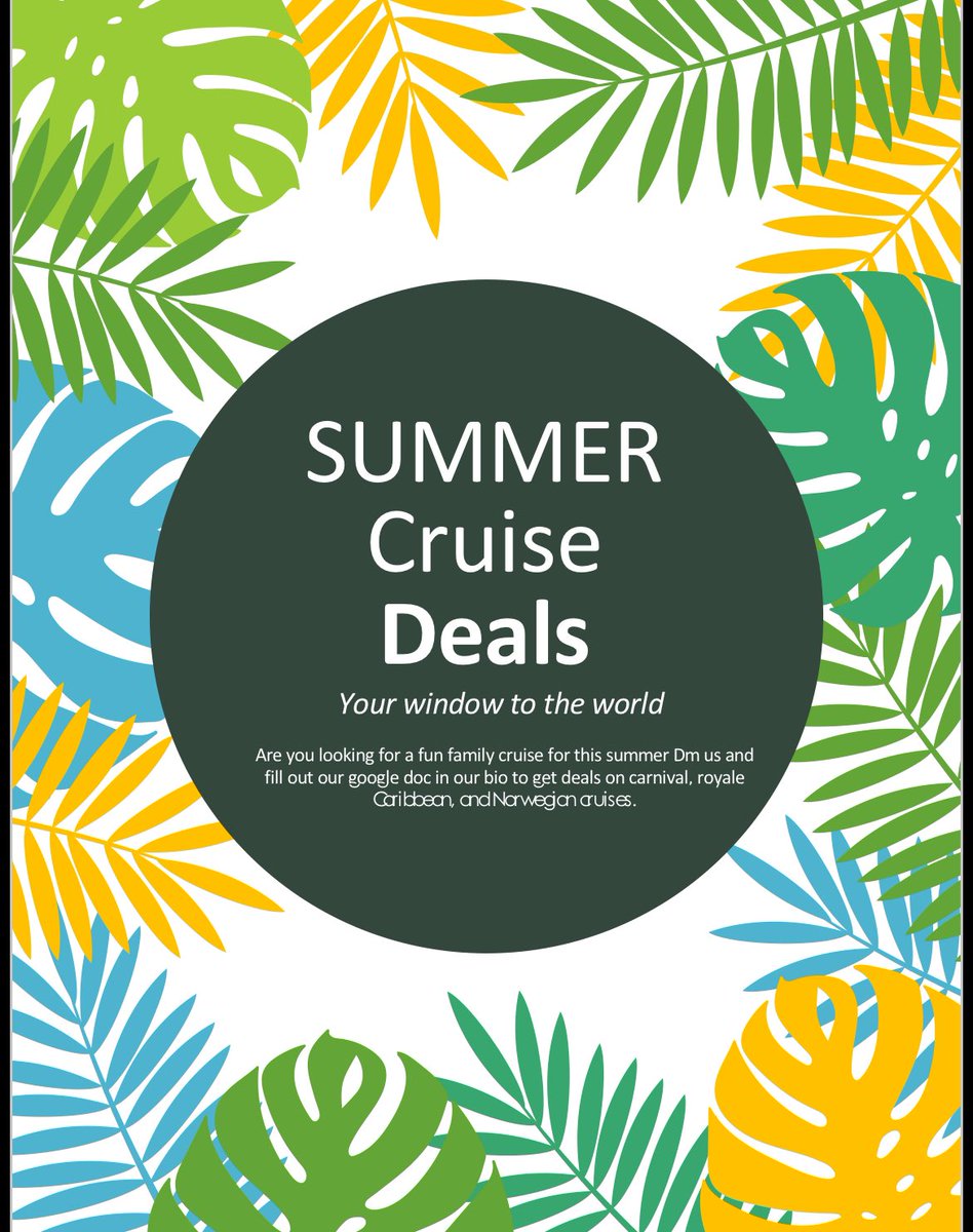 windowtoworld12's tweet image. If you are looking for hot deals on cruises for this summer dm us now.