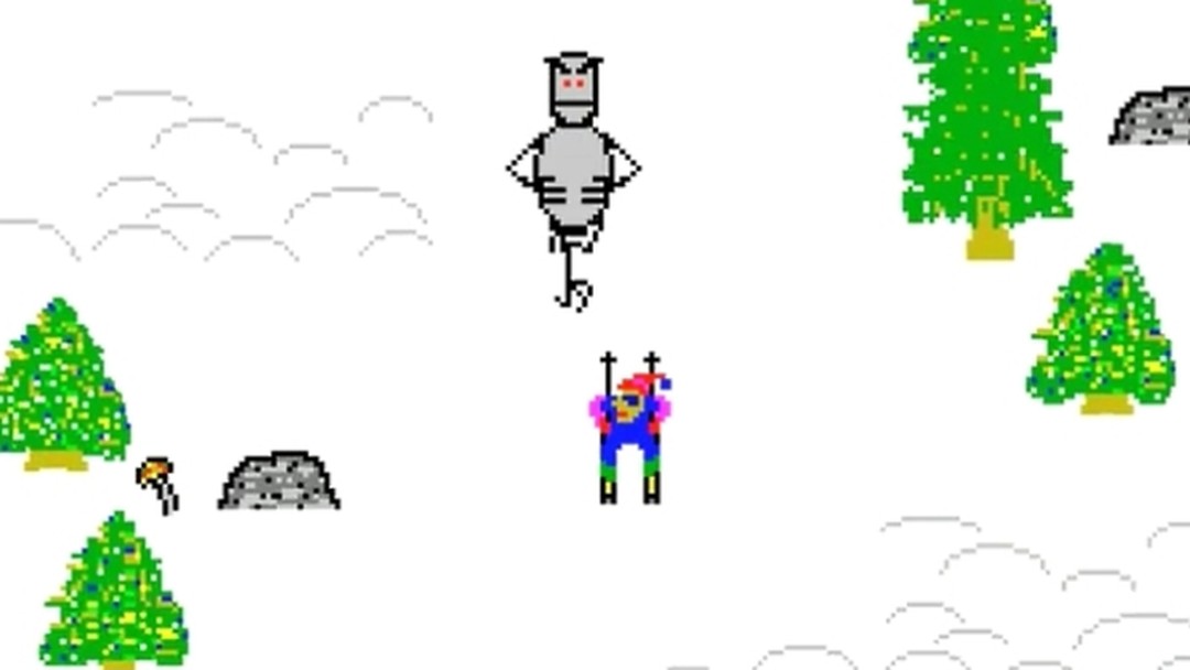 carolesser's tweet photo. @Metropoles Caraca, quase igual ao jogo de ski  do Windows 95 😱🤣 https://t.co/LafYkOad57