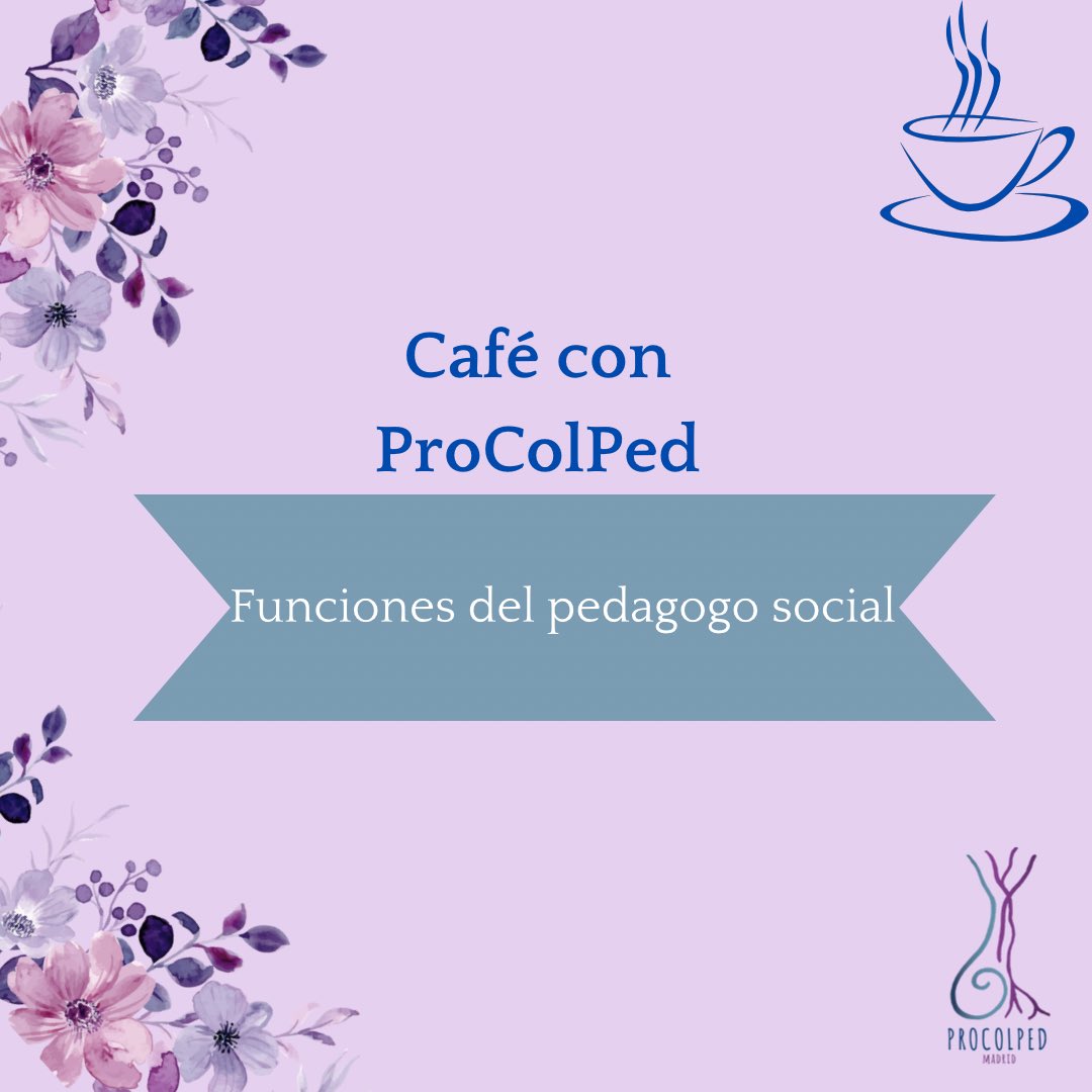 ¿Qué es la pedagogía social? ¿Qué salidas profesionales tiene?
Estas son algunas de las preguntas que se tratarán en el próximo Café con Procolped (13 febrero). Estaremos acompañados de profesionales que abordarán estas entre otras muchas preguntas sobre el ámbito social.
#Cafe
