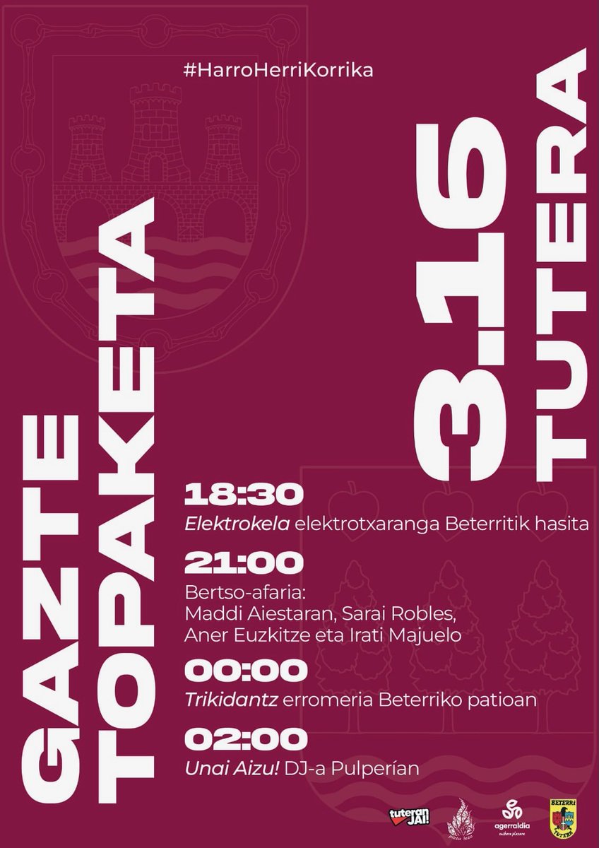 AhotsaInfo's tweet photo. Tutera eta Lezoko gazteen arteko Gazte Topaketa martxoaren 16an, Korrikaren bezperan

https://t.co/Dp2f40USph 
@tuteranjai @LEZOkoGA https://t.co/rcrBUyITIr