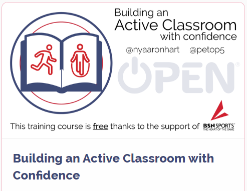 It's Monday. It's February. It's Active Classrooms Month! This free one-hour online course will guide you on best practices to create an active classroom! openphysed.teachable.com @OPENPhysEd #ActiveClassrooms