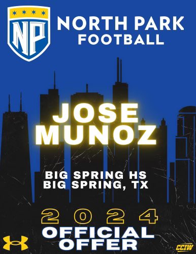Muno326's tweet photo. After a great conversation with @Coach_Gaul I am blessed to receive another offer to play college football. https://t.co/AO62qkZB7s