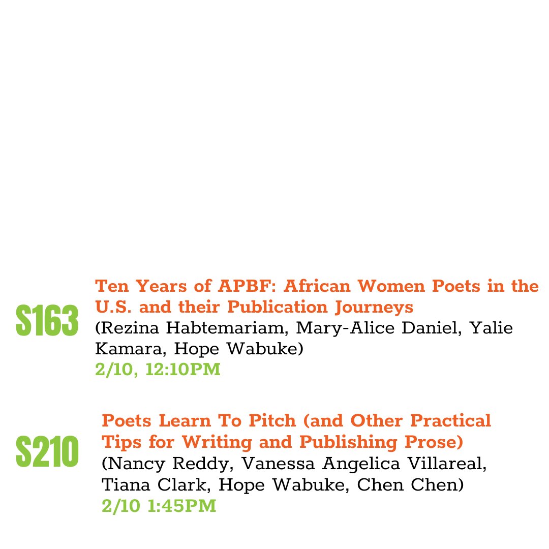 AfricanPoetryBF's tweet photo. #APBF at #AWP24! Come see us! https://t.co/My0gGKkw9b