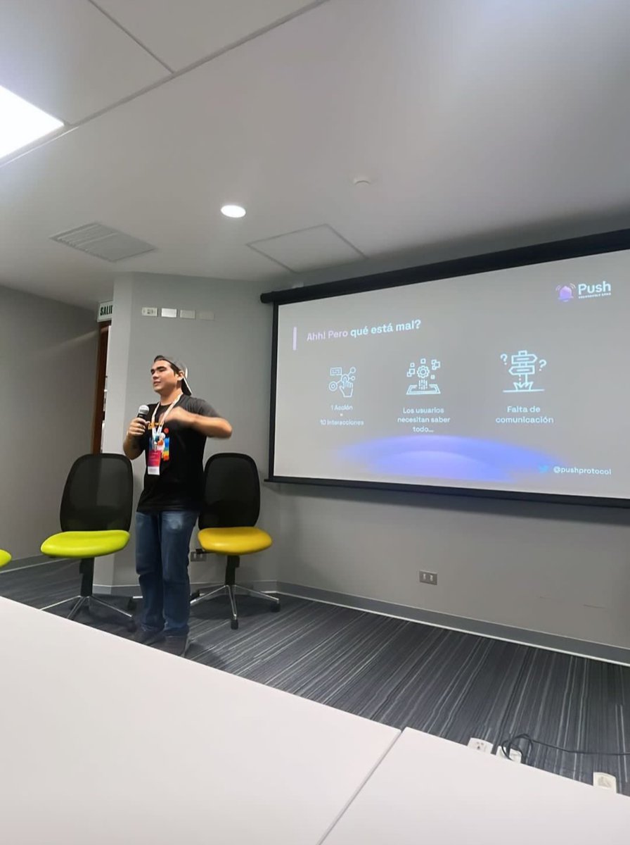 PushEnEspanol's tweet photo. GRACIAS Puebla 🇲🇽 y Lima 🇵🇪

Disfrutamos muchísimo este fin de semana con los #Pushfrens que quieren subir de nivel las comunicaciones en web3 😍

Quedamos dispuestos a apoyarles con más implementaciones de @pushprotocol

#KeepPushing https://t.co/U8ereR2eP7