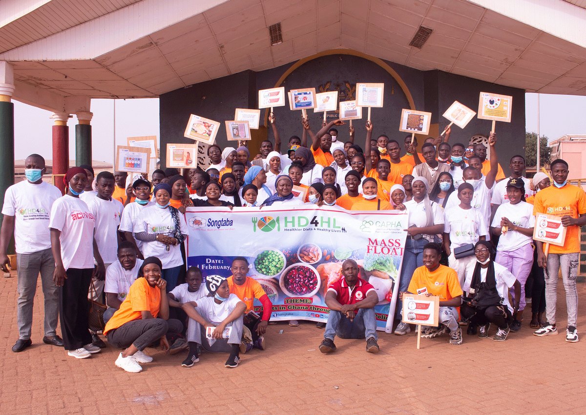 SongtabaNGO's tweet photo. Songtaba collaborated with the Coalition of Actors for Public Health Awareness #CAPHA to conduct an awareness walk aimed at educating the public about the significance of adopting healthy dietary habits to prevent #communicablediseases and childhood #obesity
#healthierdiets https://t.co/Jz2J8VXZPi