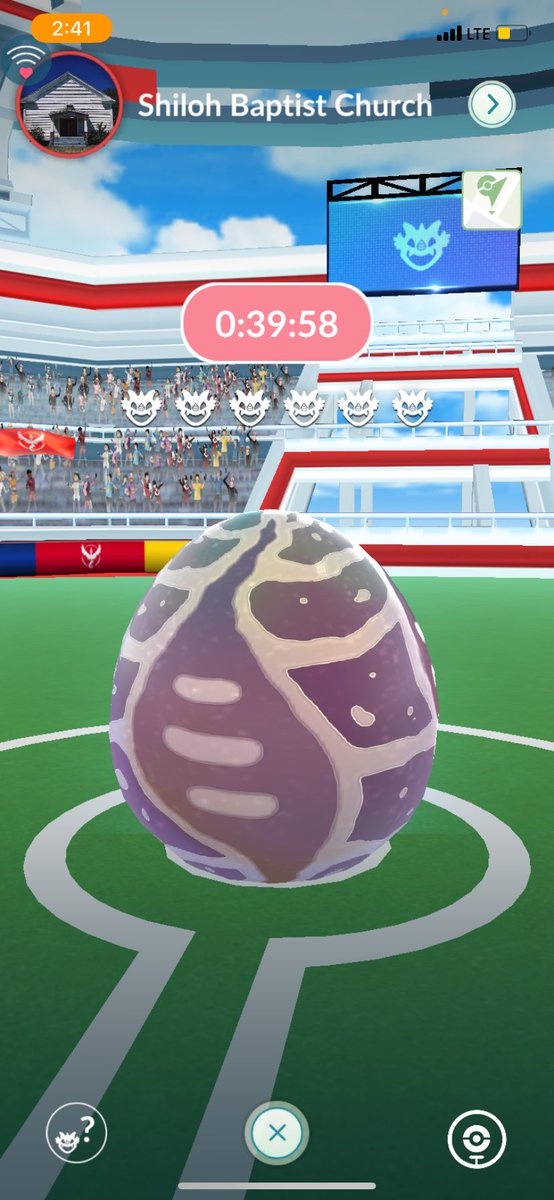 pokebabee's tweet image. Anyone wanna mega raid w me? @PokemonGoApp #pokemongoraid #pokemonraid #pokemongoraids #PokemonGO 

579308088642
Add my code above to add me so I can add up a good team! Still 39 mins till hatch! Let’s get a good team together guys!
