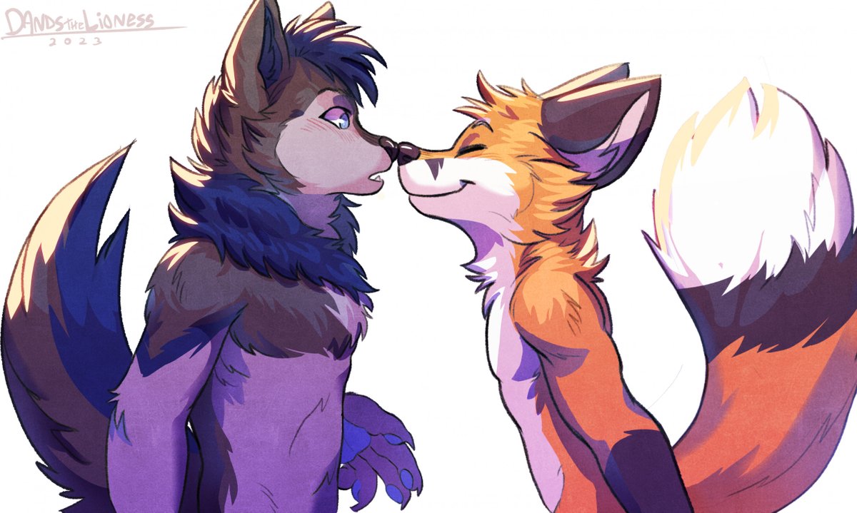 AnthroWolfie's tweet photo. Adorable! 🥰😍❤️

🎨 Art by @DandsTheLioness https://t.co/NKaJwTdOoQ