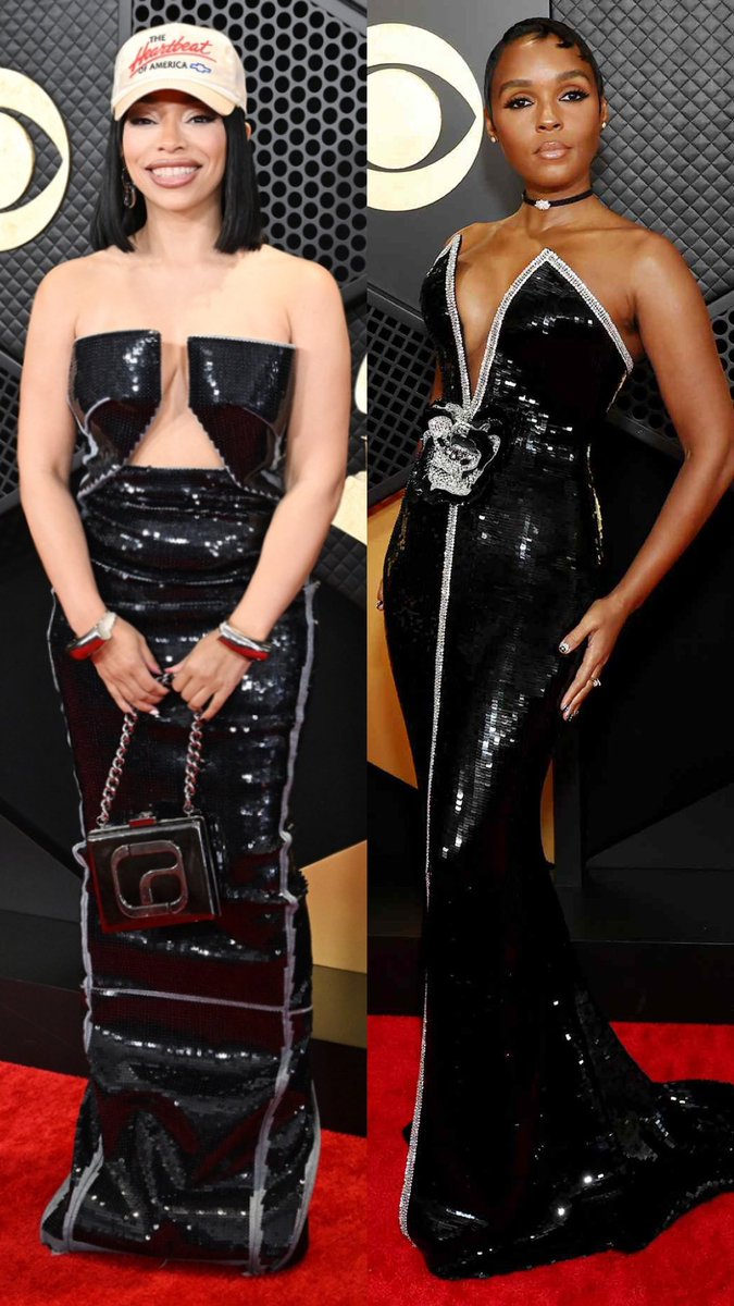 WeWantEbie's tweet photo. Having similar looks with one of your faves at the Grammys 🔥 @JanelleMonae #WhatANight #EazyE #LifetimeAchievementAward https://t.co/m6La8Zr00L