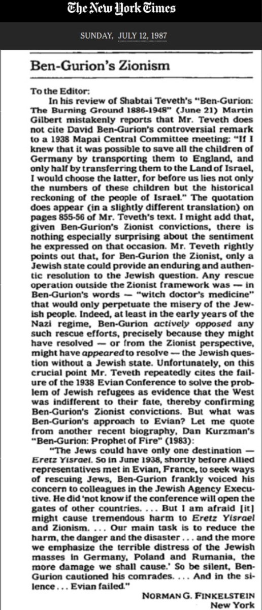 FadilRazeh's tweet photo. @KnaryFeathers @BellesRaven @TonyFigs3 @igorteKC @crowmoonpond @fluxus2 Knary
u can't be closer to the truth
It upsets me when Jews in the past 85y
STILL REFUSE to condemn #BenGurion's HATE SPEECH
when he incited for murdering #GermanJews
a month after Kristallnacht
BG never retracted it
Zionists turned it into a policy during WWII
via NYTtime https://t.co/QgDrdMqylO