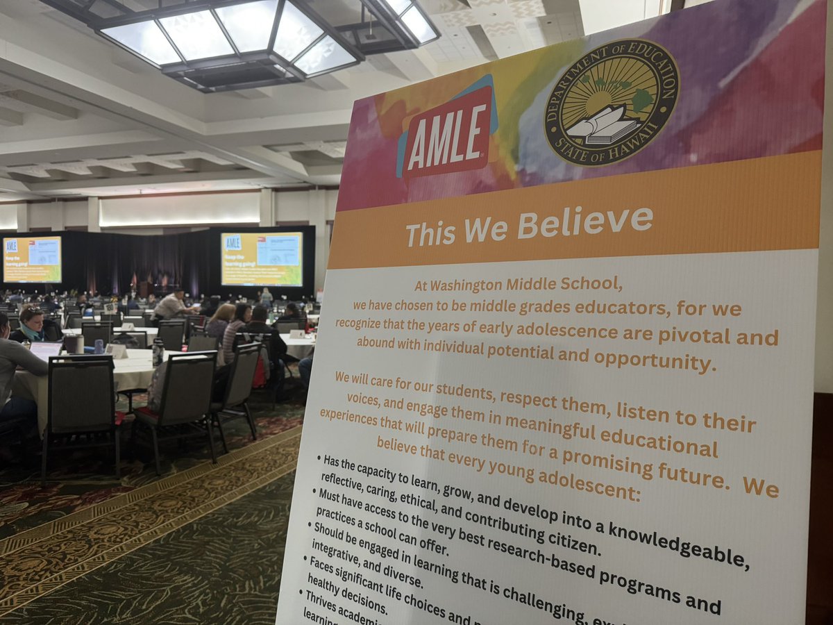 Alisa_Bender's tweet photo. “What we present doesn’t matter as much as what students carry forward with them after the experience,” Rick Wormeli - Accurate, Ethical Grading in the Middle School @HIDOE808 @AMLE Hawai’i Summit rocking right now! https://t.co/TlPD0ML79r