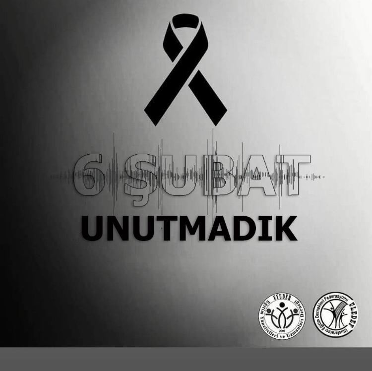 Asrın Felaketinde hayatını kaybeden vatandaşlarımızı rahmetle anıyoruz.
En kısa ayın Şubat olduğunu bildiğimiz halde , ülkemizde en uzun aya dönüşmesini unutmayalım ! 
Rabbimiz ülkemize bir daha böyle bir afet yaşatmasın. 
#6subat2023 #deprem #DepremiUnutma