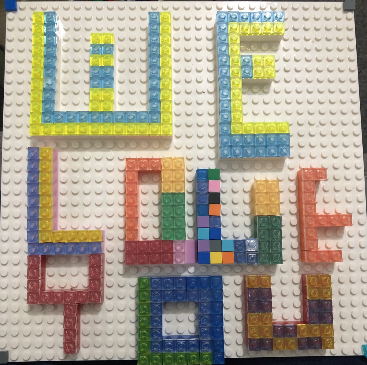 We love you with Lego