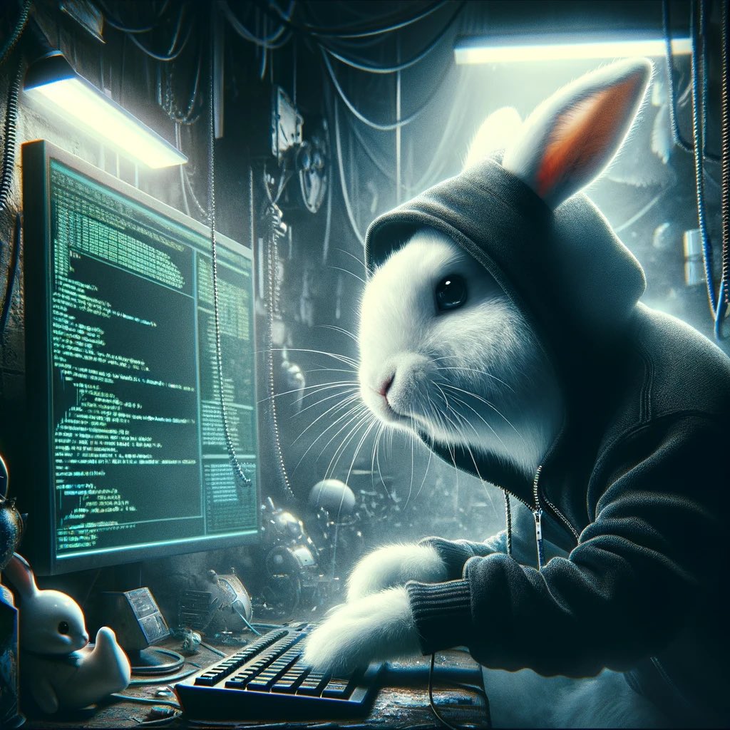 SpearsonWa83643's tweet photo. "Follow the white rabbit"
Cute bunny can exit vim at will π€£πΊ
#AiArt #WhiteRabbit #VimPower https://t.co/uTb5WT9JpP