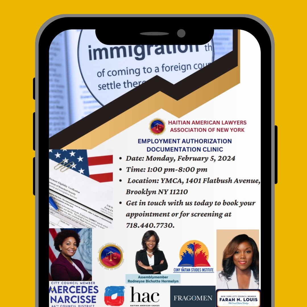 cunyhsi's tweet photo. #partnersevent

A free employment authorization clinic: https://t.co/bdYnTIYoSS