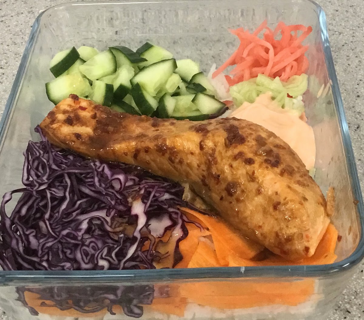 AGSNutrition's tweet photo. Poke bowls AGS style!  a puzzle to start with but all made delicious tasty brightly coloured dishes to take home thank you Mrs Mclaren https://t.co/DdIfSYEeLe