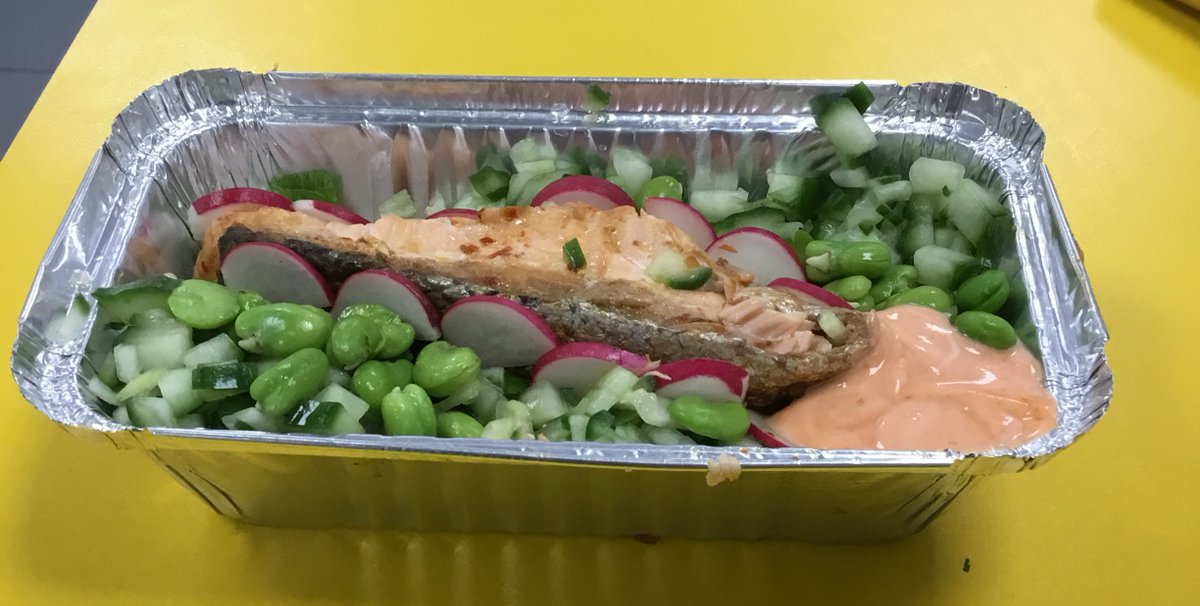AGSNutrition's tweet photo. Poke bowls AGS style!  a puzzle to start with but all made delicious tasty brightly coloured dishes to take home thank you Mrs Mclaren https://t.co/DdIfSYEeLe