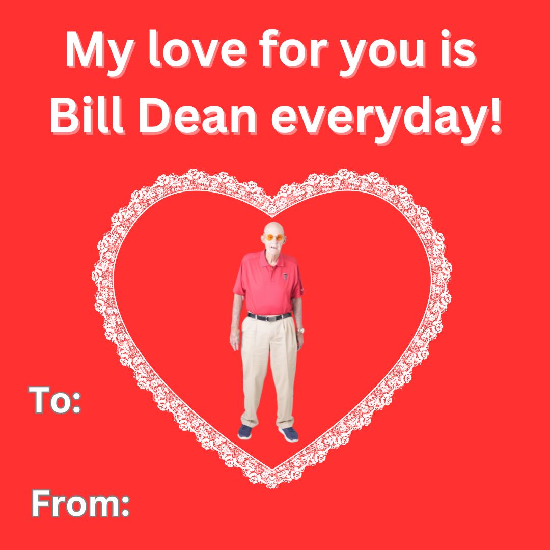 TTU_CoMC's tweet photo. Our love for #MyCoMC is Bill Dean every day! What is something you love about CoMC? https://t.co/r2HFZWk9fR