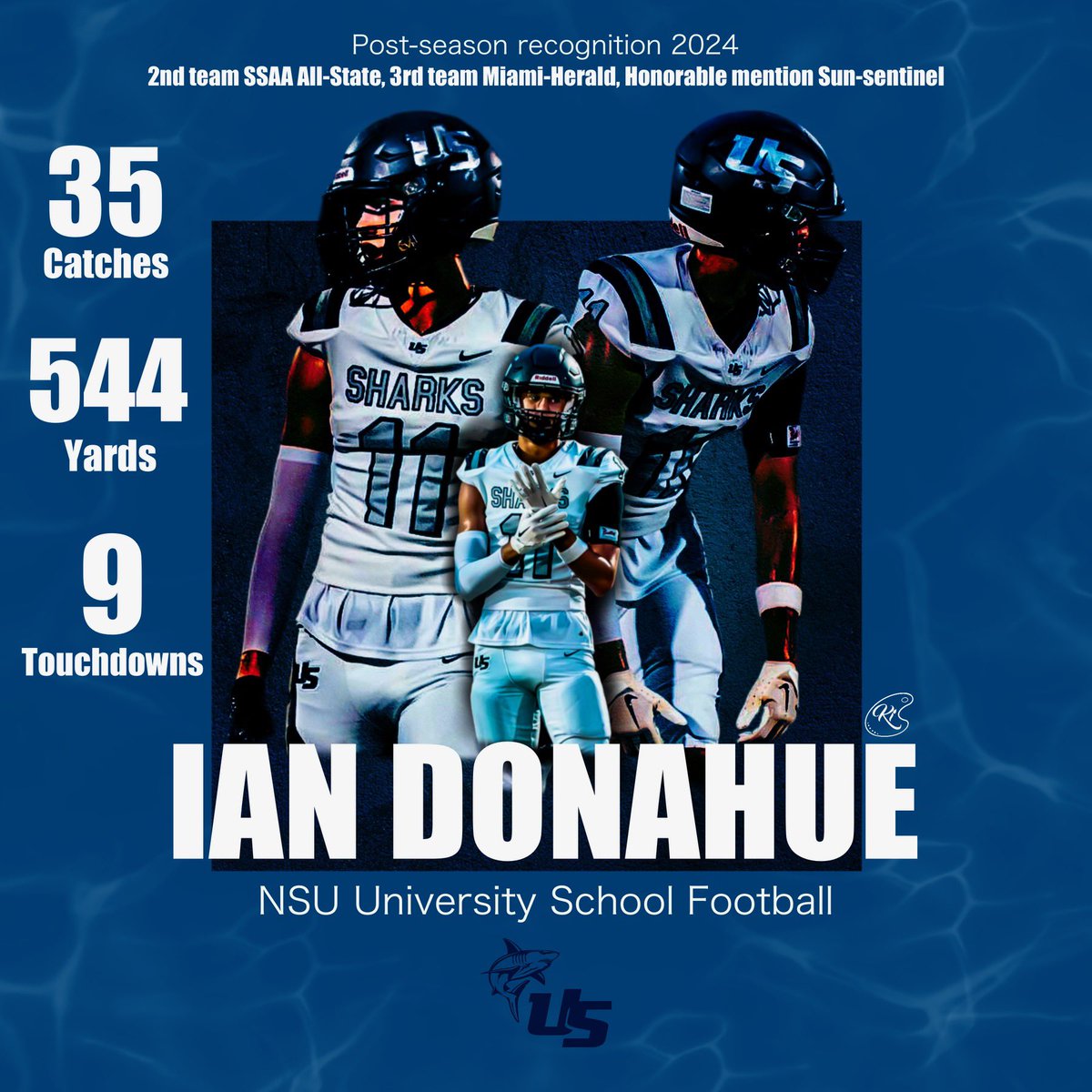 Addison Duma-Kenny (@coachadk) on Twitter photo Threat to score every time we threw him the ball. Can’t count the amount of teams who told me, “Coach, we made sure to stop 11.” Too bad it rarely worked out for them. Love you 11! <a href="/Ian_Don11/">Ian Donahue</a> <a href="/uschoolfootball/">University School Sharks Football</a> Threat to score every time we threw him the ball. Can’t count the amount of teams who told me, “Coach, we made sure to stop 11.” Too bad it rarely worked out for them. Love you 11! <a href="/Ian_Don11/">Ian Donahue</a> <a href="/uschoolfootball/">University School Sharks Football</a>