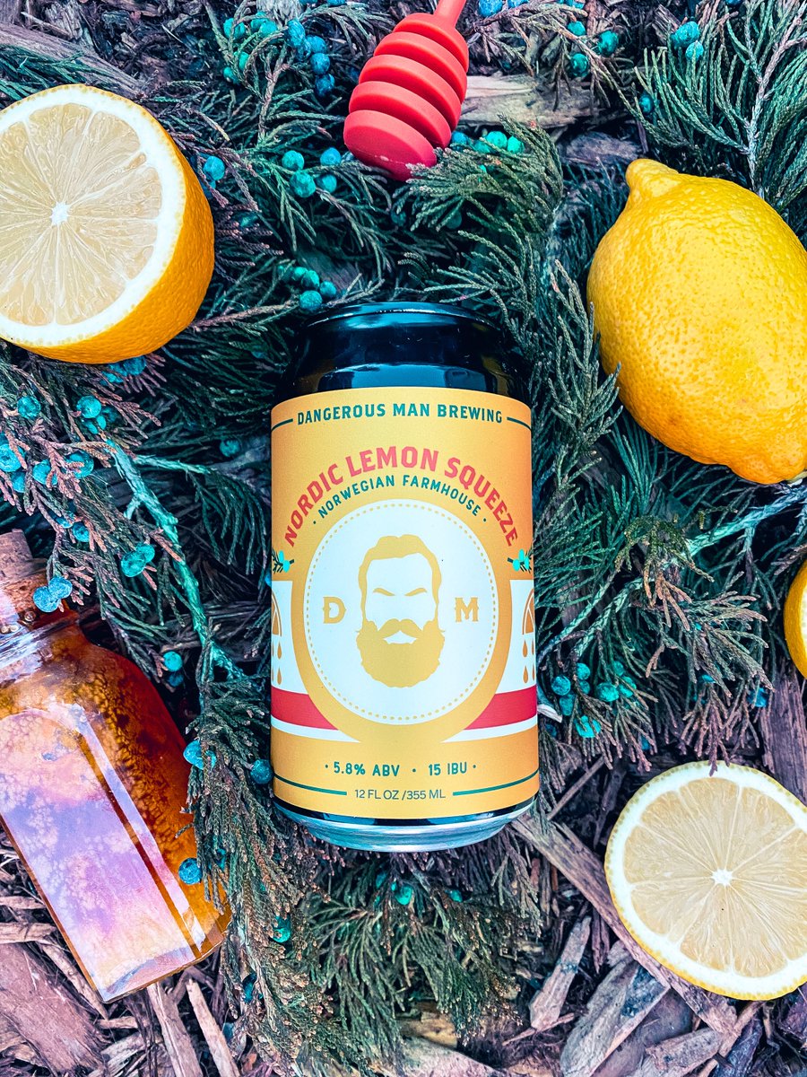 DangerousMan7's tweet photo. The Nordic Lemon Squeeze was created in 2021 by two of our past brewers, Lee &amp; John, from the taproom days. We now brew this in homage to the continued inspiration from those in the industry. There is magic when your friends are both your students and your teachers. 🍋🌲🍯 https://t.co/oqGb0kbFWH