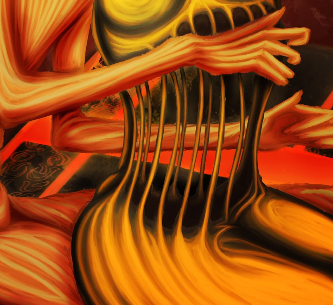 notmushu's tweet photo. Harp strings https://t.co/lGjzt1sEgU