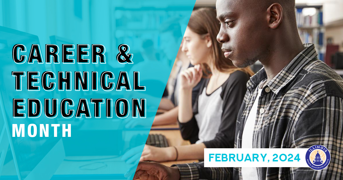 Career and Technical Education programs in Illinois play a key role in the workforce by providing advanced training and instruction for careers in high-wage, high-skill and in-demand occupations. Learn more about CTE programs at isbe.net/cte. #CTEMonth