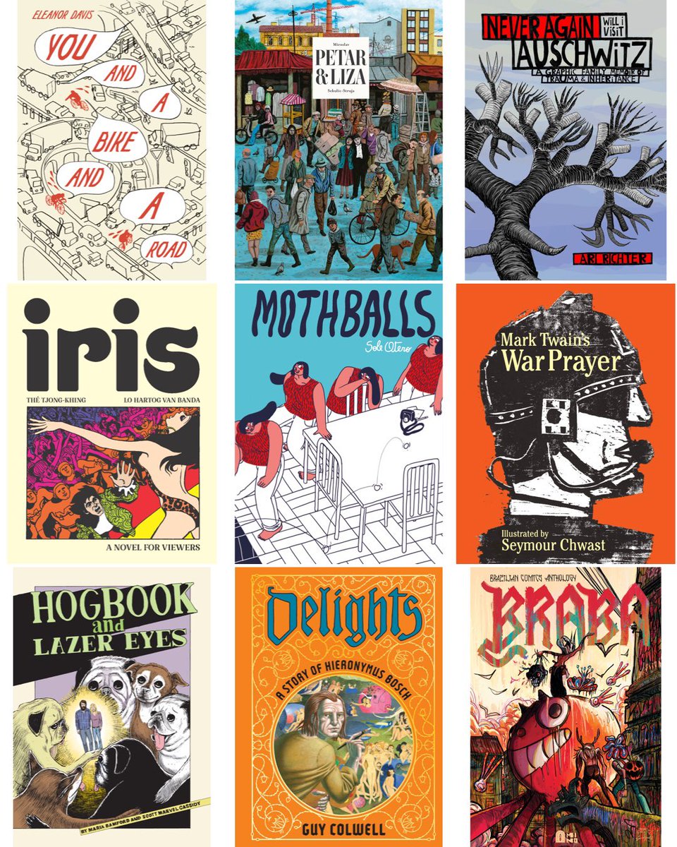 fantagraphics's tweet photo. Learn about these titles and more at @ALA_Booklist’s “Great Graphic Novels for Adults & Young Adults” webinar tomorrow at 1pm Central/2pm Eastern/11am Pacific—register at https://t.co/SOEdAYdRHQ!
#ReadGraphic https://t.co/duvy5NAnza