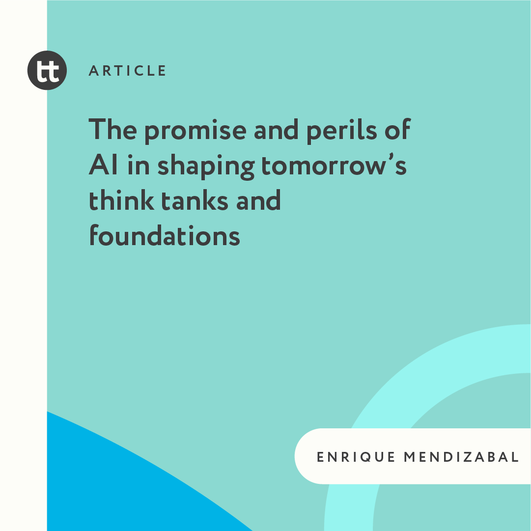 💻Step into the #AI-powered world of #thinktanks and policymaking! 📰@QQMendizabal's latest article explores the fascinating intersection of artificial intelligence and #research, revealing the potential dynamic future that awaits us. 🔍Check it out: bit.ly/3UnBqvU