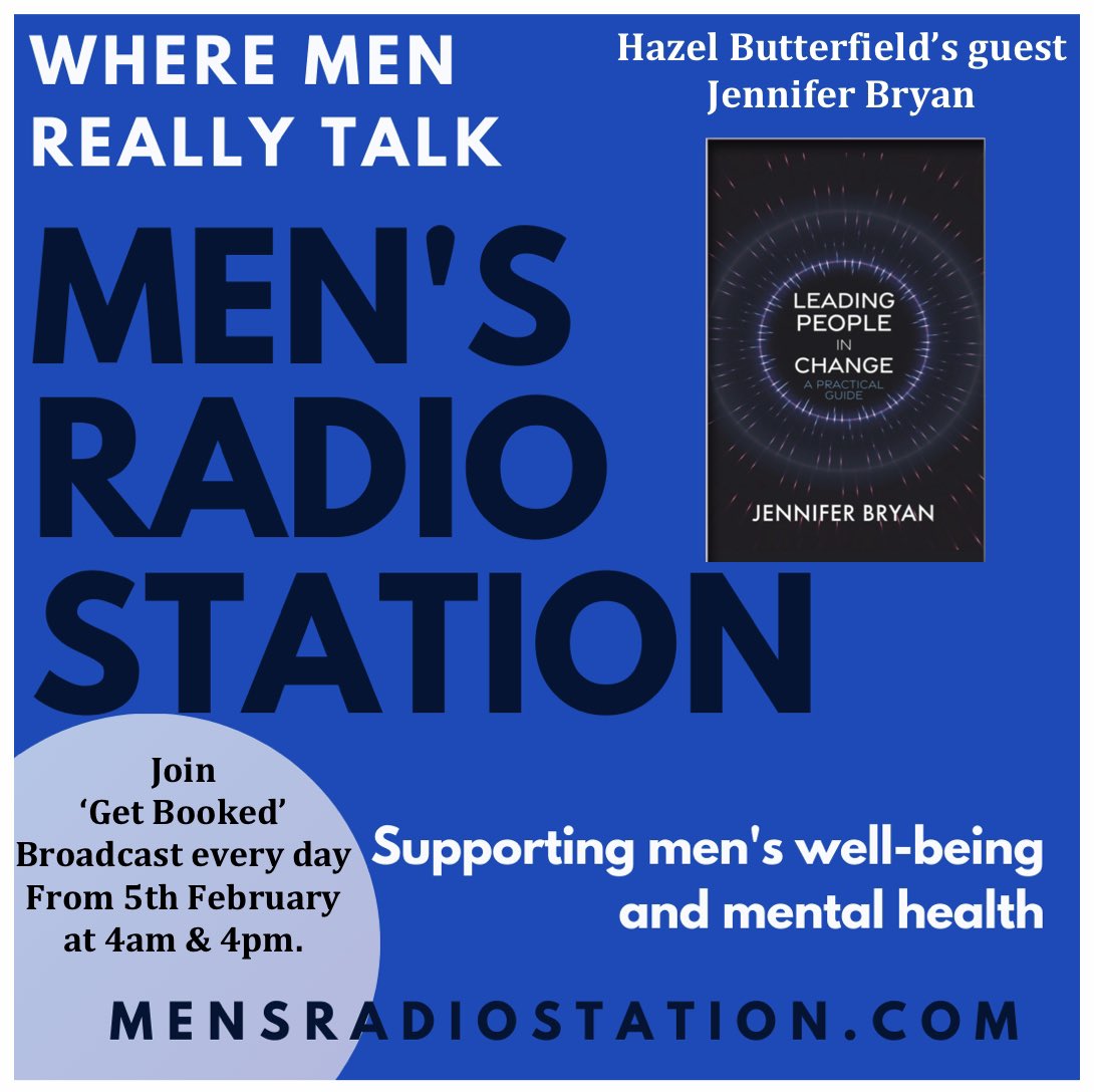 nuttybutty's tweet photo. This week joining me on #GetBooked @womensradiostn &amp; @MensRadioStn is @jlbryan01 - ‘Leading People in Change’.

A Practical Guide which will help you to find the change strategy that is right for your business

WRS - https://t.co/970nBI2bSF
MRS - https://t.co/kDKj35QOhN https://t.co/qRozUVkrJS