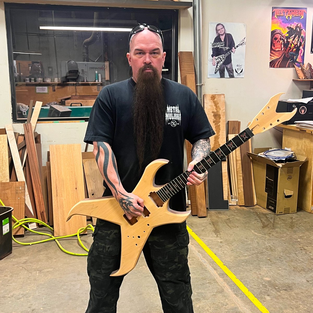 A small look behind the scenes at the development of the Overlord - the killer #DeanGuitars signature model for the legendary Kerry King