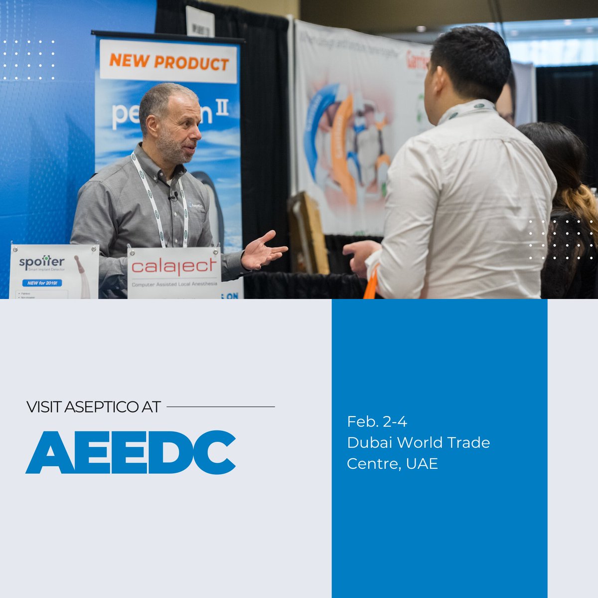 Aseptico is packing up and headed to the Dubai World Trade Centre for the UAE International Dental Conference &amp; Arab Dental Exhibition. Dentists from around the world will be attending and we are excited to continue to expand our global outreach! #international #AEEDC2024