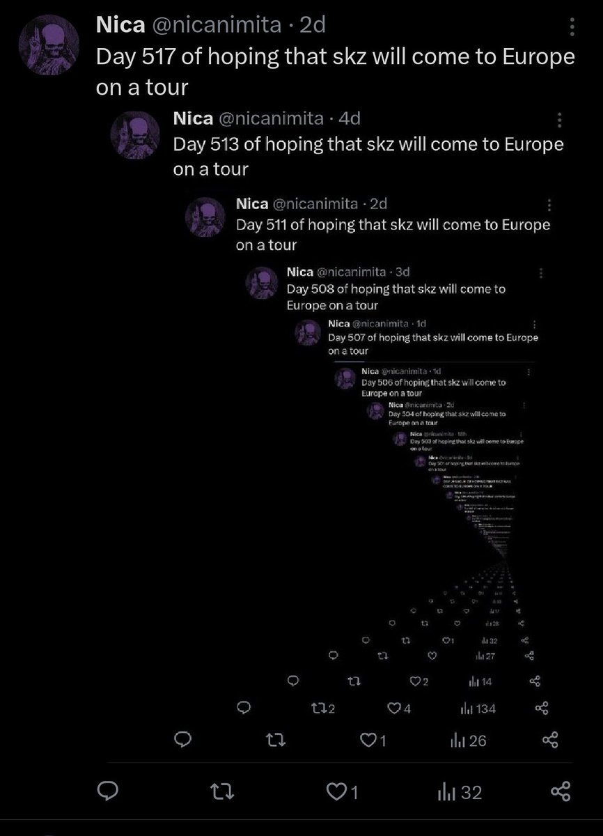 nicanimita's tweet photo. Day 519 of hoping that skz will come to Europe on a tour https://t.co/qBVvQJ56Nw