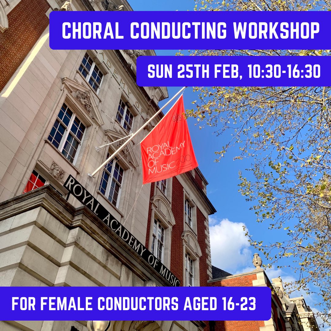 Inchant (@inchantchoir) on Twitter photo 📣 Calling all female conductors aged 16-23!
Join us for a FREE choral conducting workshop day in partnership with <a href="/LonYouthChoirs/">London Youth Choirs</a>
📆 Sun 25th Feb, 10:30-16:30
📍 at the <a href="/RoyalAcadMusic/">Royal Academy of Music</a>
⏰ Deadline: Weds 14th Feb
Find out more and apply: forms.gle/tMNgHdhxvzJyQs… 📣 Calling all female conductors aged 16-23!
Join us for a FREE choral conducting workshop day in partnership with <a href="/LonYouthChoirs/">London Youth Choirs</a>
📆 Sun 25th Feb, 10:30-16:30
📍 at the <a href="/RoyalAcadMusic/">Royal Academy of Music</a>
⏰ Deadline: Weds 14th Feb
Find out more and apply: forms.gle/tMNgHdhxvzJyQs…