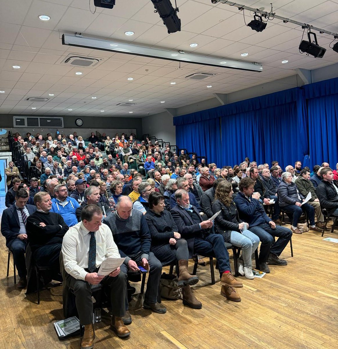 Huge turnout again for our eighth Sustainable Farming Scheme roadshow, this time in Narberth.

Farmers here eager to learn more about Welsh Government's proposals and to have their say.