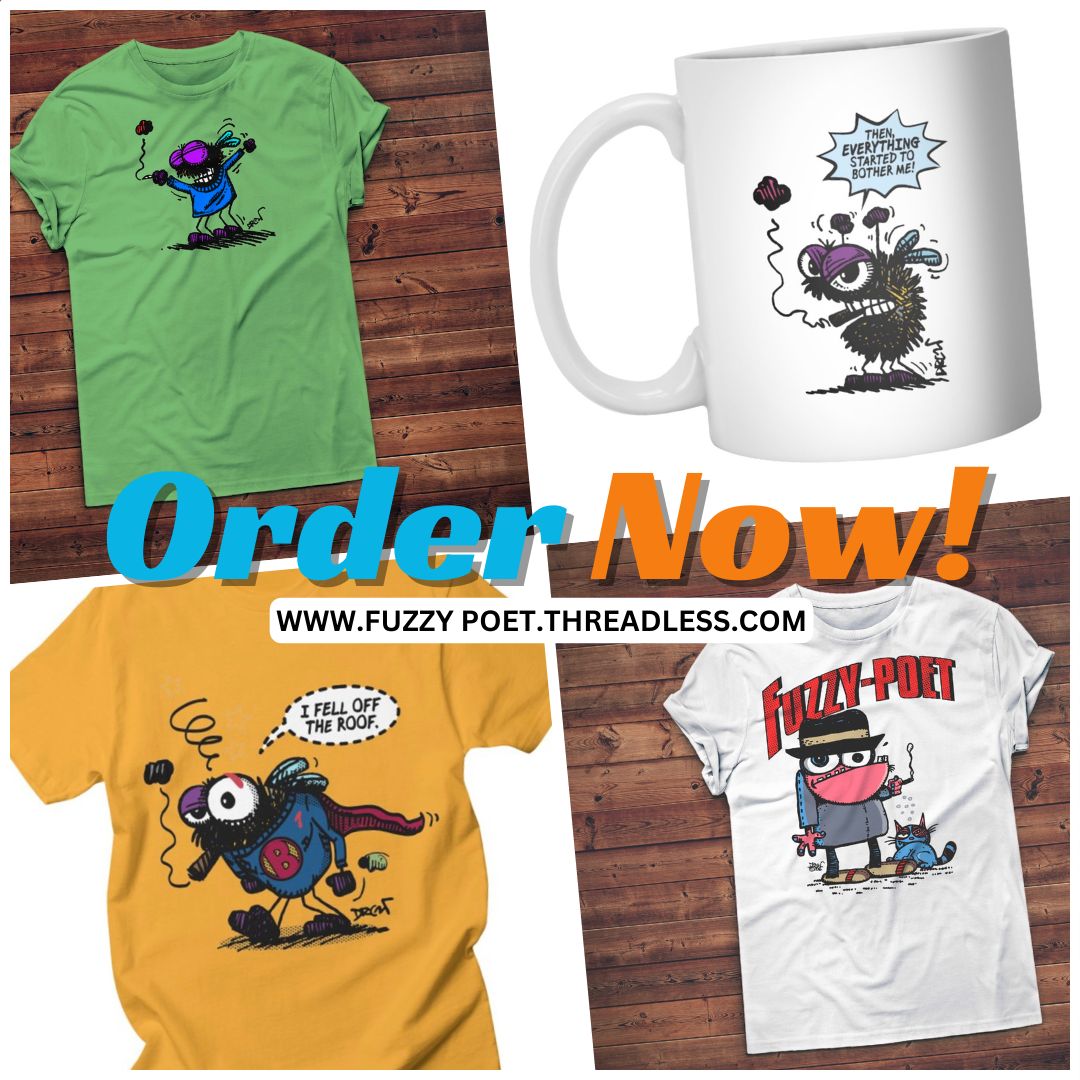 MotivationalKat's tweet photo. 🎉 Dive into a world of whimsy at The Fuzzy Poet Artist Shop on @threadless! ✨ Unleash your fuzzy vibes wherever you go. 🚀Explore the magic now: https://t.co/NpfbPYHHZ2 
.
#FuzzyPoetStyle #WearableArt #StickerMania #ButtonObsession #TshirtTreasures #FuzzyPoetDesigns https://t.co/UjA5o6JmRJ