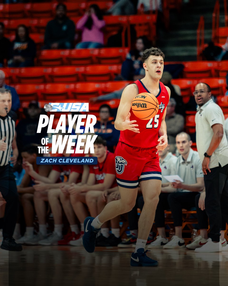 Liberty Men's Basketball (@libertymbb) on Twitter photo Big two games for <a href="/ConferenceUSA/">Conference USA</a> Player of the Week <a href="/Zachcleve33/">Zachary Cleveland</a>!π
π΄ 20.5 PPG
π΄ 7.0 APG
π΄ 5.5 RPG
π΄ 2.0 BPG
π΄ 1.5 SPG
π΄ 63.2% FG
π΄ 77.3% FT
π°: tinyurl.com/jh6p5myf Big two games for <a href="/ConferenceUSA/">Conference USA</a> Player of the Week <a href="/Zachcleve33/">Zachary Cleveland</a>!π
π΄ 20.5 PPG
π΄ 7.0 APG
π΄ 5.5 RPG
π΄ 2.0 BPG
π΄ 1.5 SPG
π΄ 63.2% FG
π΄ 77.3% FT
π°: tinyurl.com/jh6p5myf