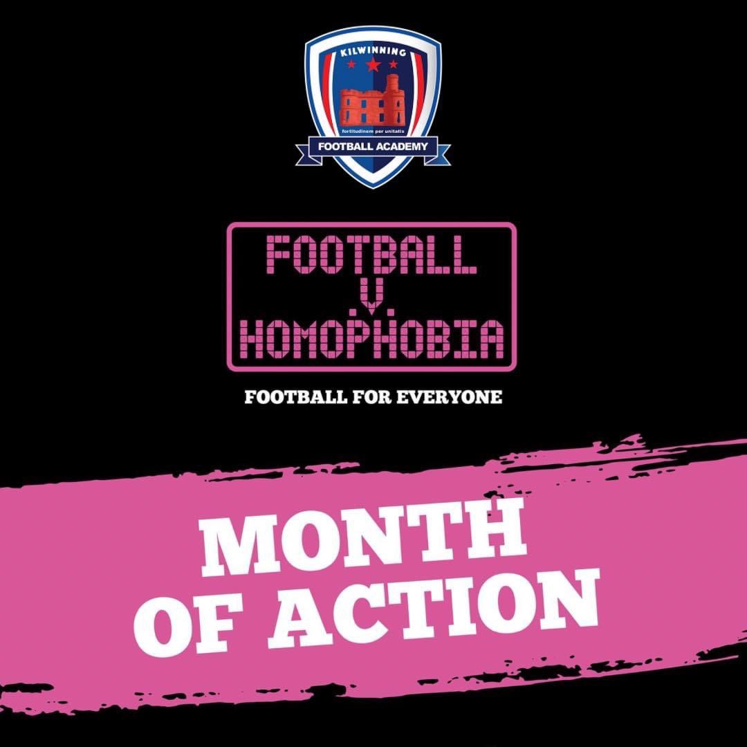 We at Kilwinning FA are supporting the @FvHtweets month of action in February. This Sunday’s game against Stewarton United has been designated as the game to support the campaign. Our #FvH2024 game is taking place on Sunday 11th February. 

Football is For Everyone.