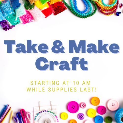 Take and Make Craft!! Tues Feb 6 beginning at 10 am

Come to the Youth Services Department on TUESDAY to pick up a Take & Make Craft! Craft kits will be put out starting at 10 am and will be available while supplies last!

#HankinLibrary #crafts #YouthServices