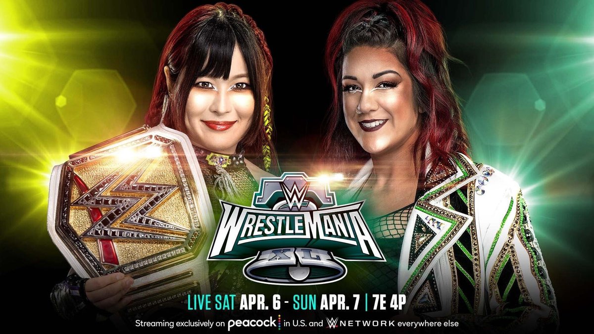 WrestleFeatures's tweet photo. I would be 100% fine with this main eventing night one.
They have two months to develop what is already a RED HOT story. https://t.co/bI3mLY3Dr9