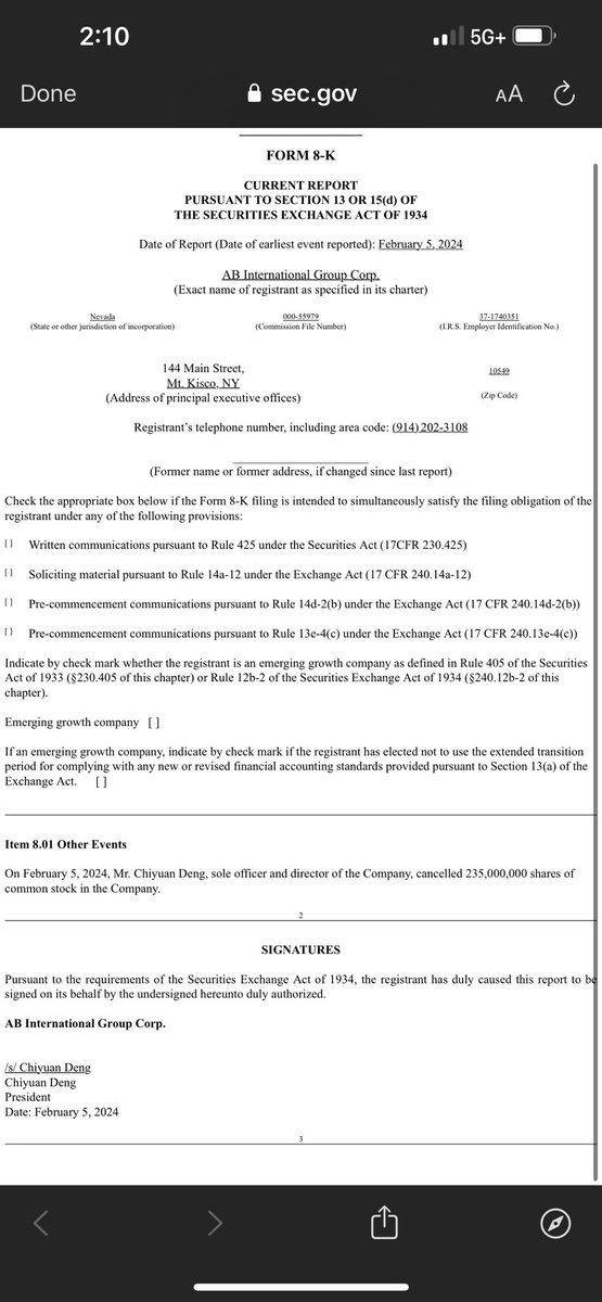 joekradle's tweet photo. $ABQQ 235M shares cancelled π https://t.co/8uDM0hvbL3