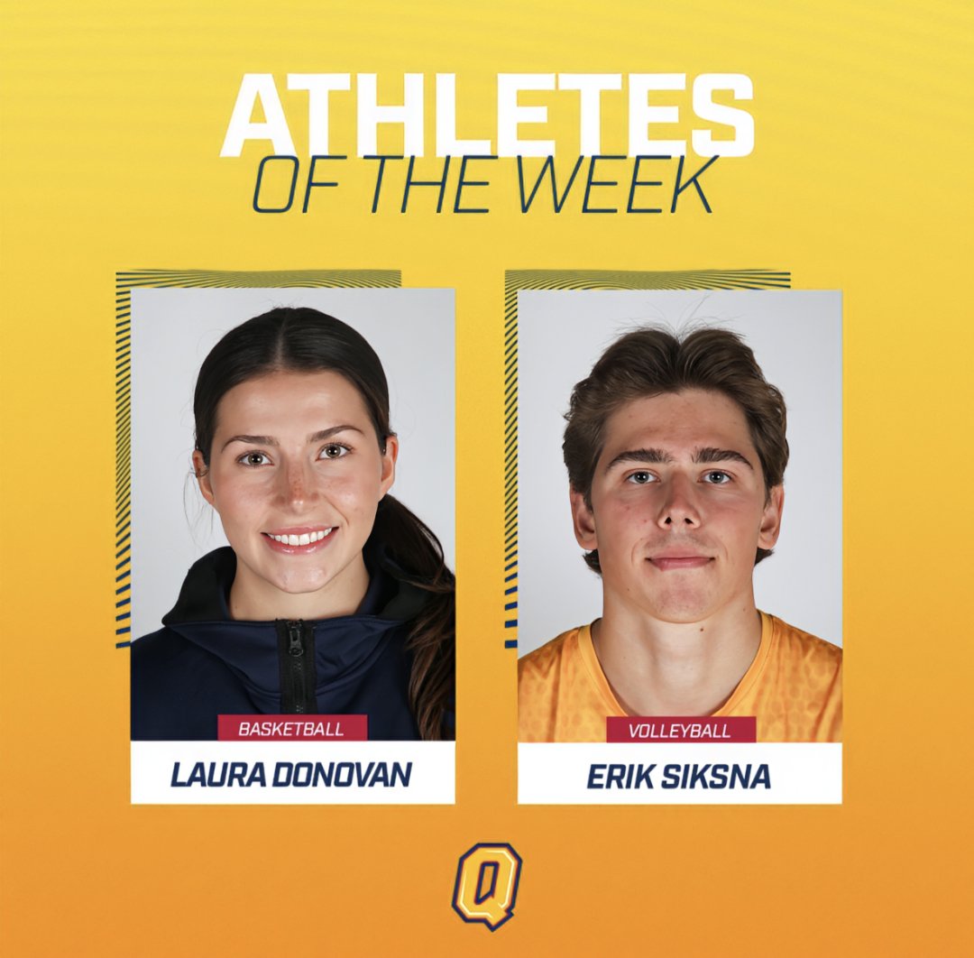 ATHLETES OF THE WEEK 🇷🇴: Erik Siksna and Laura Donovan have been named the Queen's University Varsity Sports Student-Athletes of the Week for their performances with Men's Volleyball and Queen's Women's Basketball.

🗞️: gogaelsgo.com

#ForGold | #ChaGheill