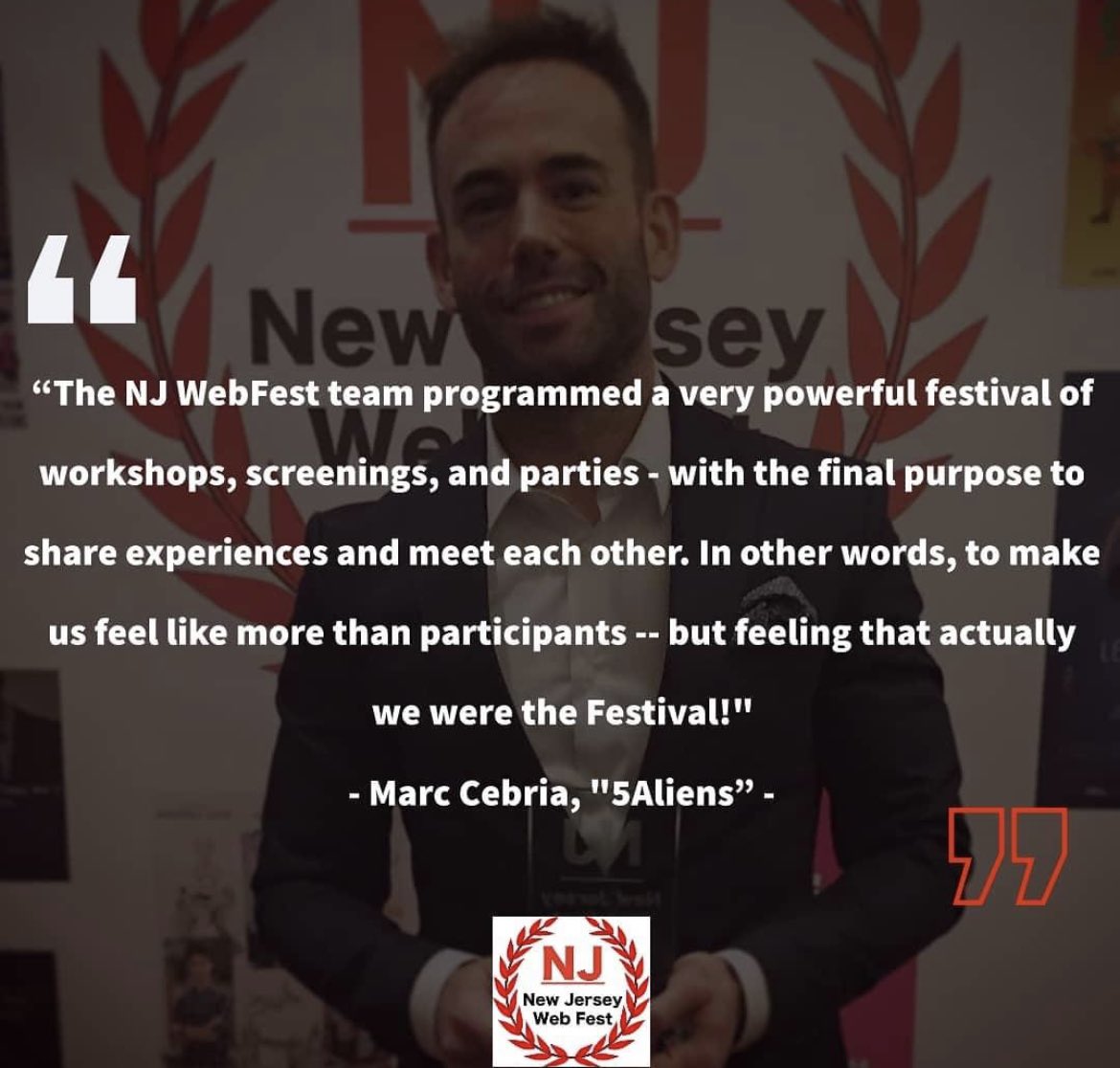 Submit your #WebSeries, #pilot, #FictionPodcast, #ActualPlay, #MusicVideo, #ShortFilm, #trailer, or #script! 📲 🔗 FilmFreeway.com/NJWebFest ⭐️⭐️⭐️⭐️⭐️⭐️ #FilmFestival #WebFest #NewJersey #FeelTheMagic