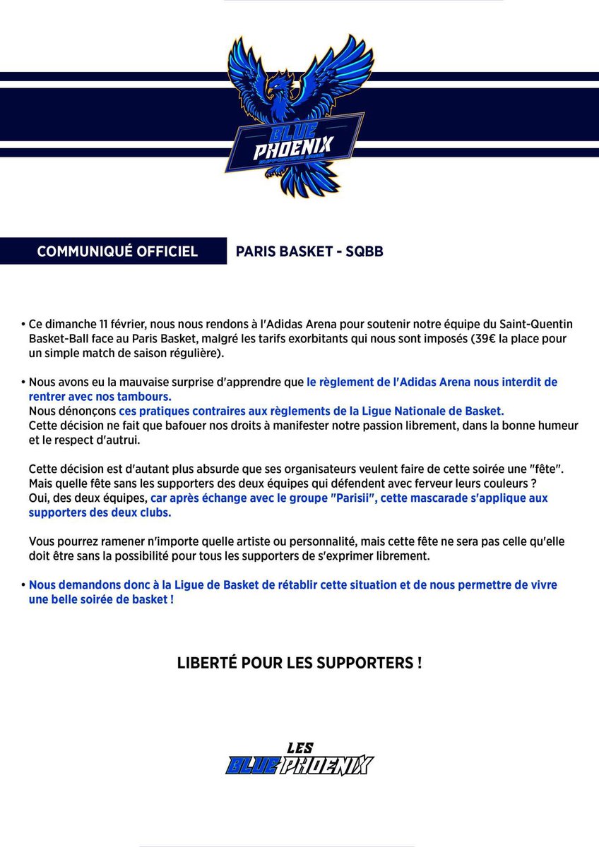 MaximeSueur's tweet photo. @SQBB_Officiel @ParisBasketball @KOP_PARISII @adidasarena @Be_BasketFr @GabrielPJ_ @LNBofficiel @skweektv 

Honte à l’@adidasarena !!!! https://t.co/PcJNjJZ7pE